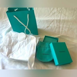 Tiffany jewelry bag, box, ribbon, gift bag & tissue paper.